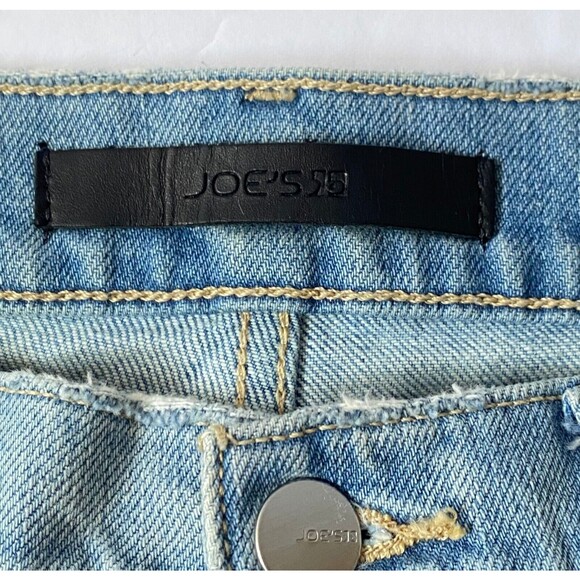 Joe's Jeans The Lara Women's Size 26 Blue Wayfarer Mid Rise Cigarette Crop Flaws - Picture 6 of 16